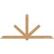 Ekena Millwork Kennewick Timber Gable Bracket, Western Red Cedar, 108"W x 49"H x 3 1/2"D x 5 1/2"F, 11/12 Pitch GBW108X49X0406KEN00SWR - alternate 1